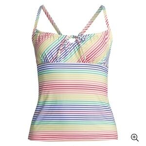 Lands End Tankini swim top size 14